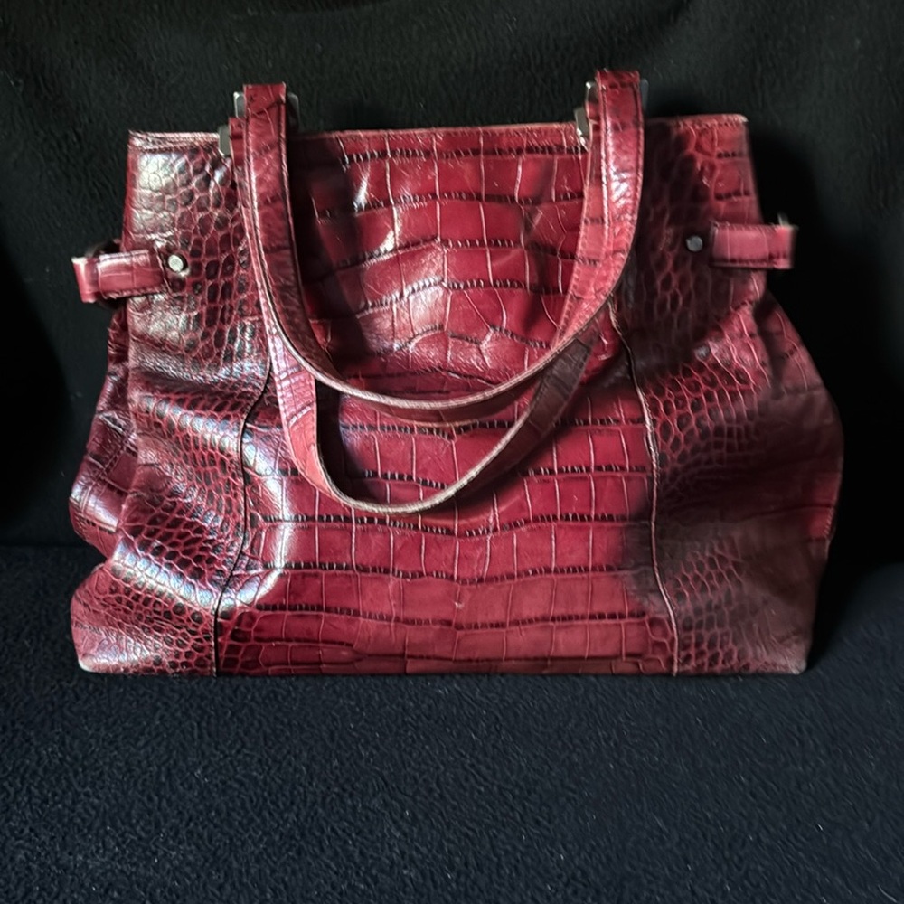 Ann Taylor red satchel